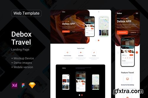Debox – landing page for travel agency