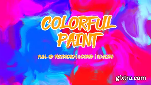 Videohive Colorful Paint VJ Loop Pack 24188081