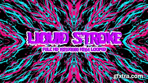 Videohive Liquid Stroke VJ Loop Pack 24443408