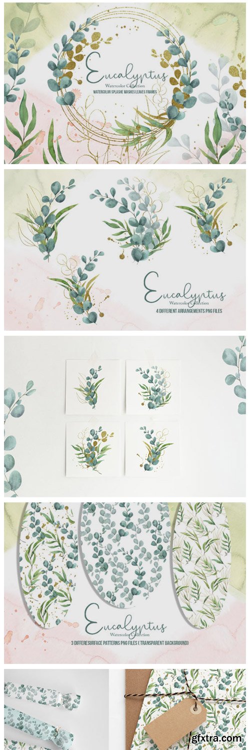 Eucalyptus Watercolor Collection 8767666