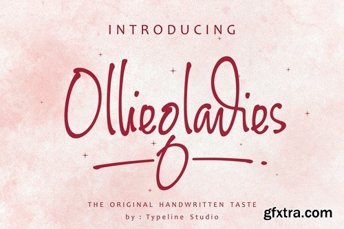 Olliegladies, Chic Handwritten Typeface