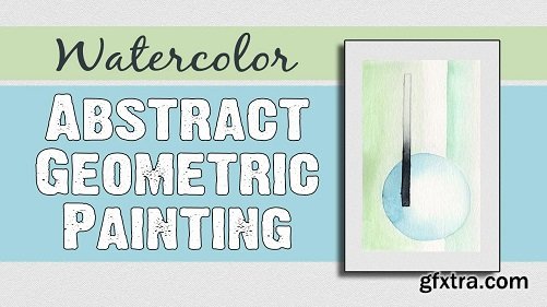 Watercolor Abstract Geometric Painting