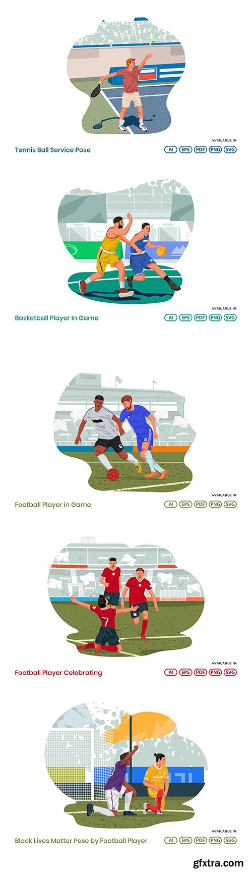 Sport Activities Vector Illustrations