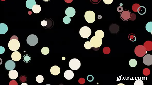 Videohive Multicolored circles appearing and disappearing 31238935