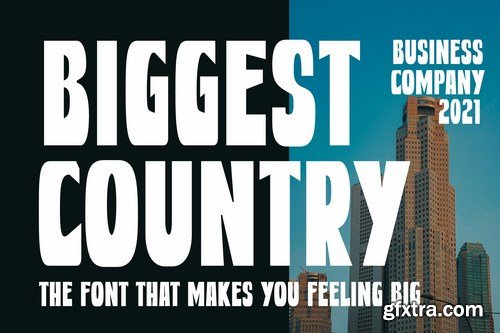 Biggest Country Bold Advertisement Font
