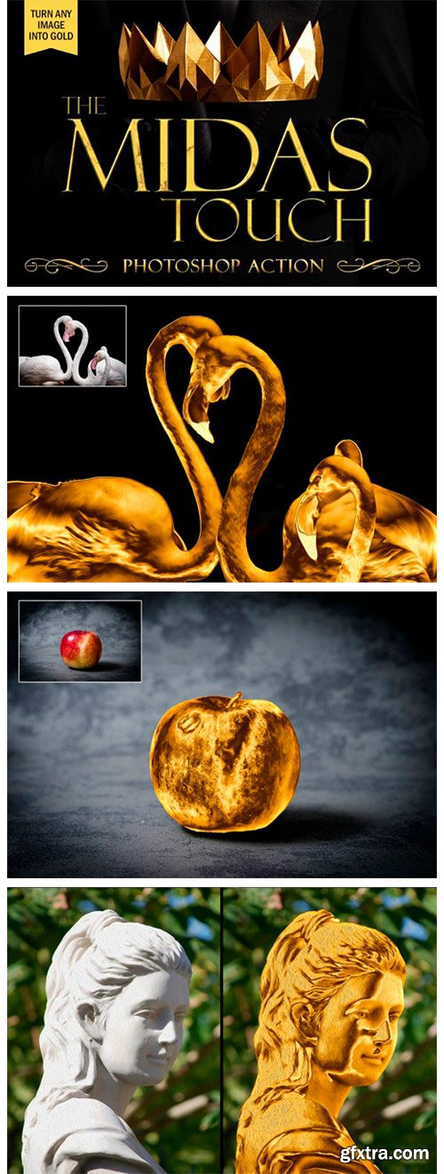 The Midas Touch Gold Photoshop Action 9036908