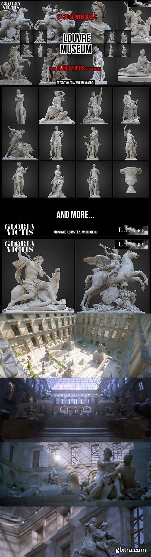 PARIS. 25 3D scans from Louvre Museum