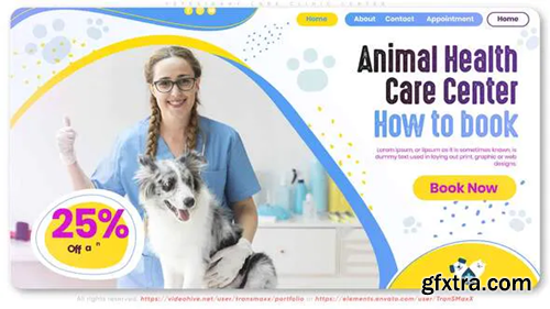 Videohive Veterinary Care Clinic Center 31403930