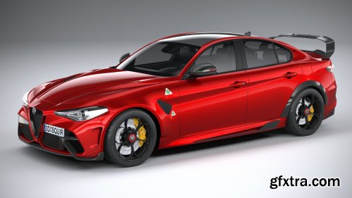 Cgtrader - Alfa Romeo Giulia GTAm 2021