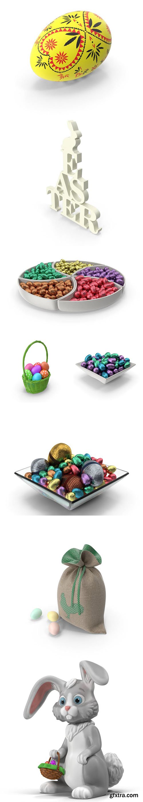 Easter 3d PNG Collection vol 2