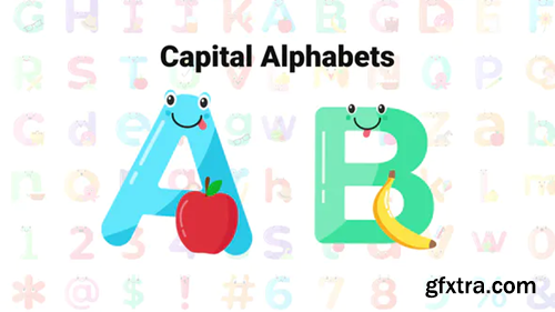 Videohive Cute Alphabets & Numbers 31369350