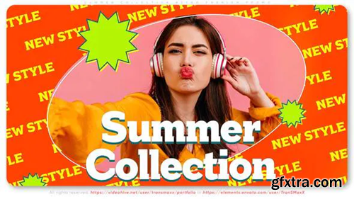 Videohive Summer Collection. Retro Style Fashion Promo 31482373