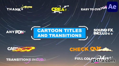Videohive Cartoon Titles And Transitions | After Effects 31495455
