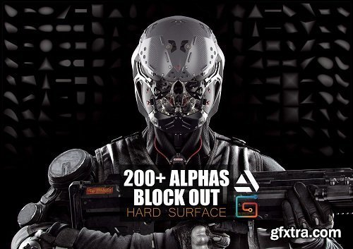 Zbrush 200+ Alphas Block Out Hard Suface
