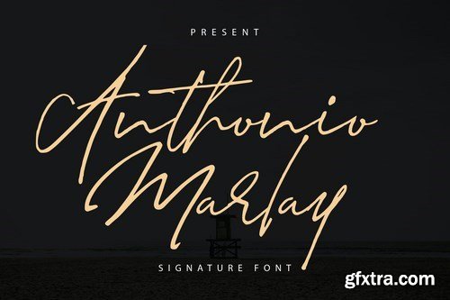 Anthonio Marlay Signature Font