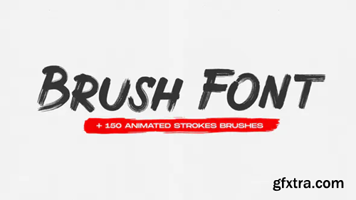 Videohive Brush Animated Font 31366550