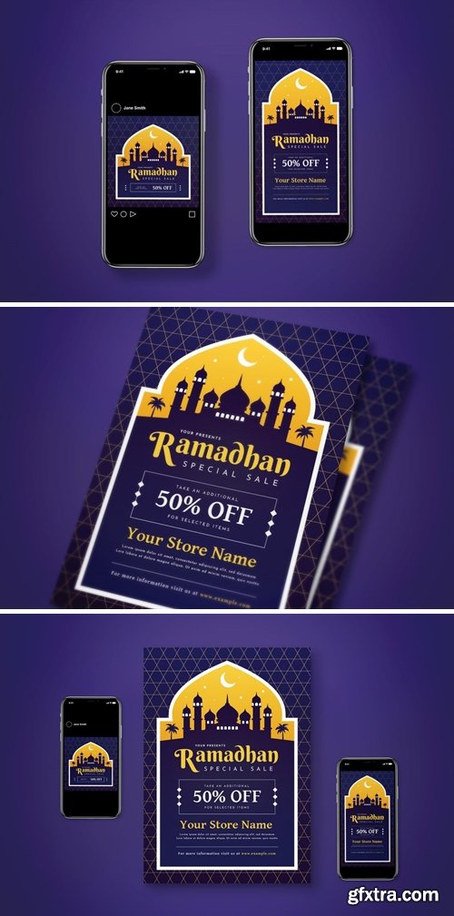 Ramadhan Sale Flyer Set