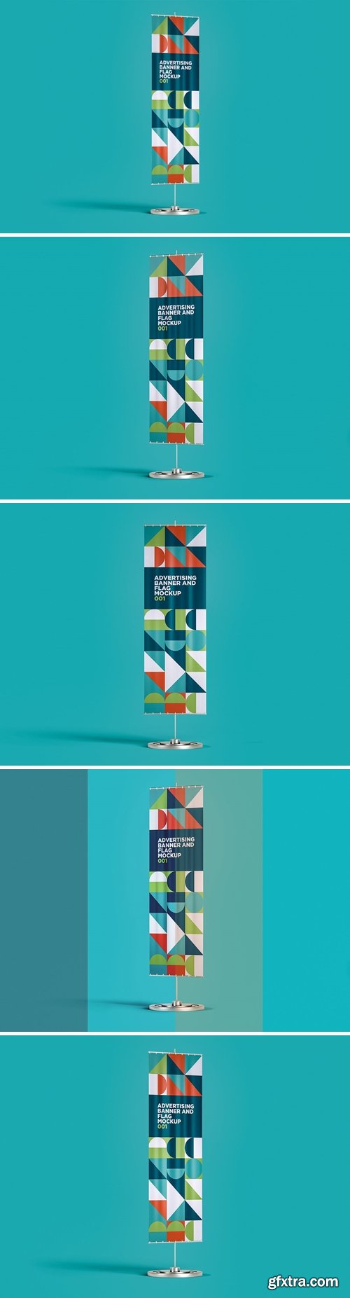 Advertising Banner And Flag Mockup 001