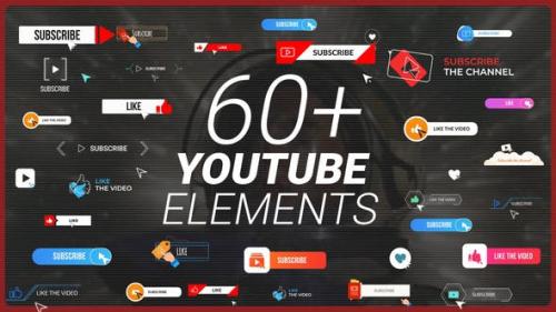 Videohive - YouTube Buttons Subscribe Pack MOGRT - 31422862