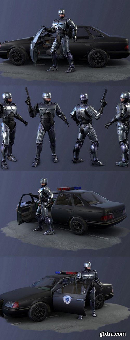 Robocop - 3D Model Scene and Pose Set
