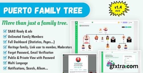 CodeCanyon - Puerto Family Tree Builder SAAS v1.5.1