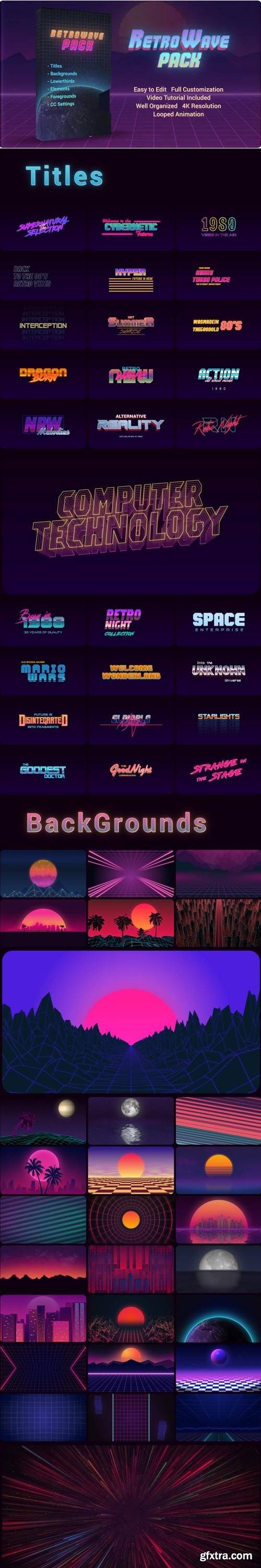 Videohive - Retro Wave Pack - 28786036