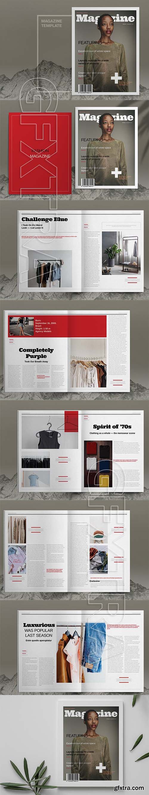 CreativeMarket - Fashion Magazine Layout Template 6083780