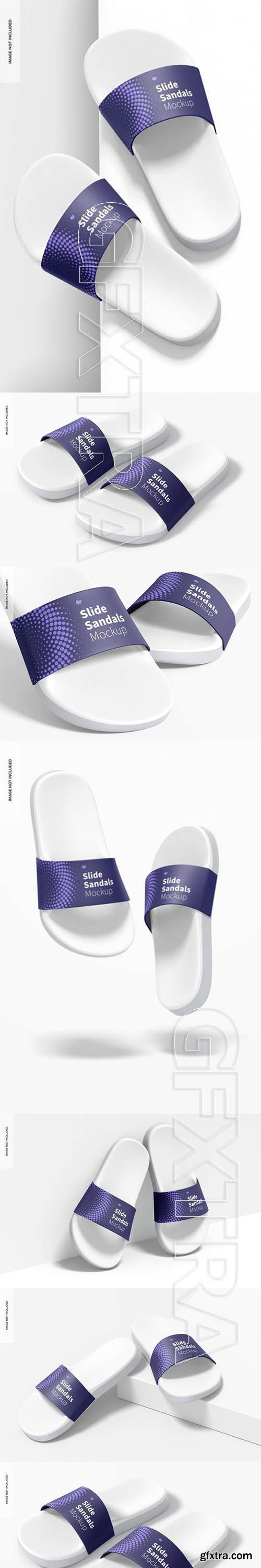 Slide sandals mockup