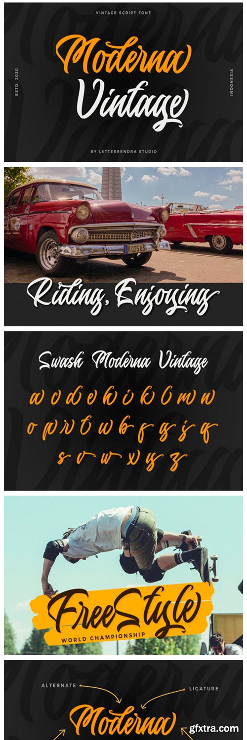 Moderna Vintage Font