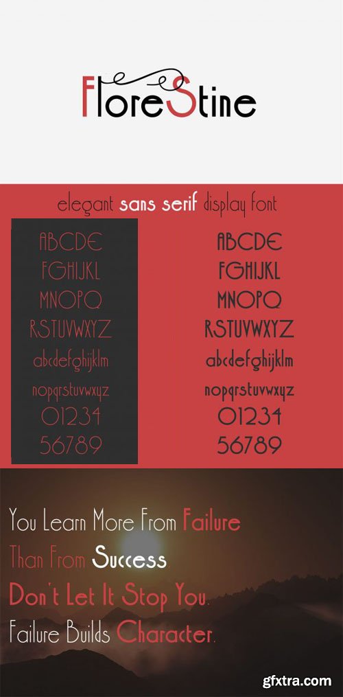 Florestine - Elegant Sans Serif Display Font [4-Weights]