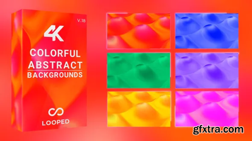 Videohive Colorful Swirling Liquid Background Loop 30197276