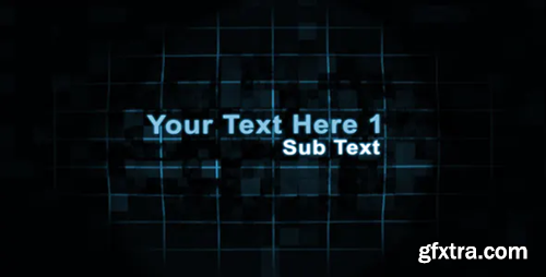 Videohive Digital Transforming Text Sequence 93005