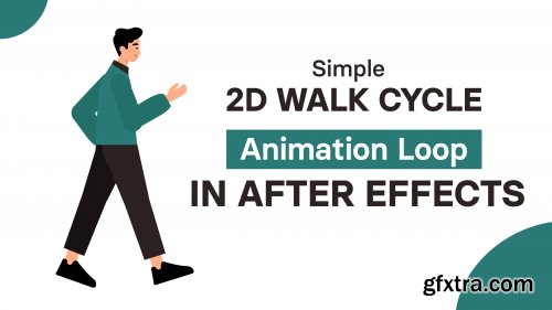 Simple 2d Walk cycle Animation loop in After Effects