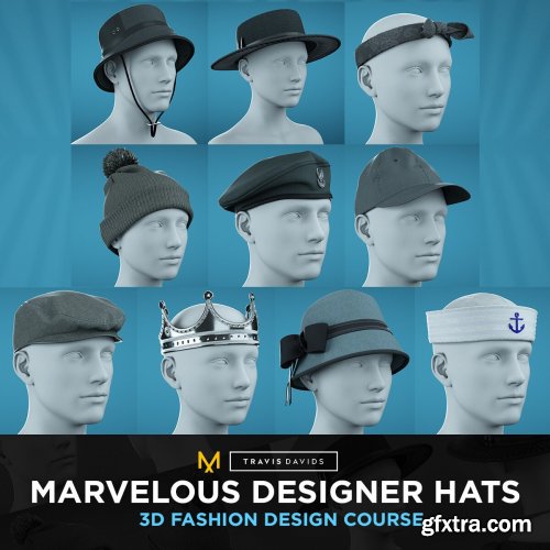 Artstation – Marvelous Designer Hats – 3D Fashion Design Course