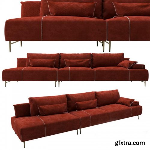 Modern fabric sofa combination 03