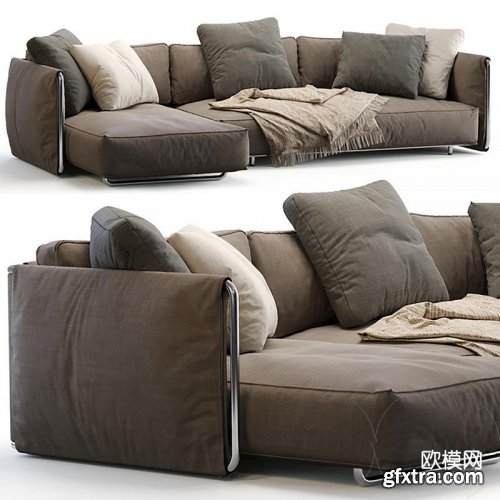 Modern fabric sofa combination 05
