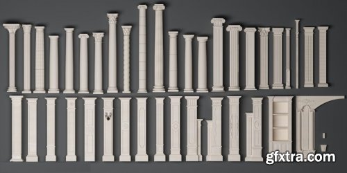 Decorative Columns 3D models