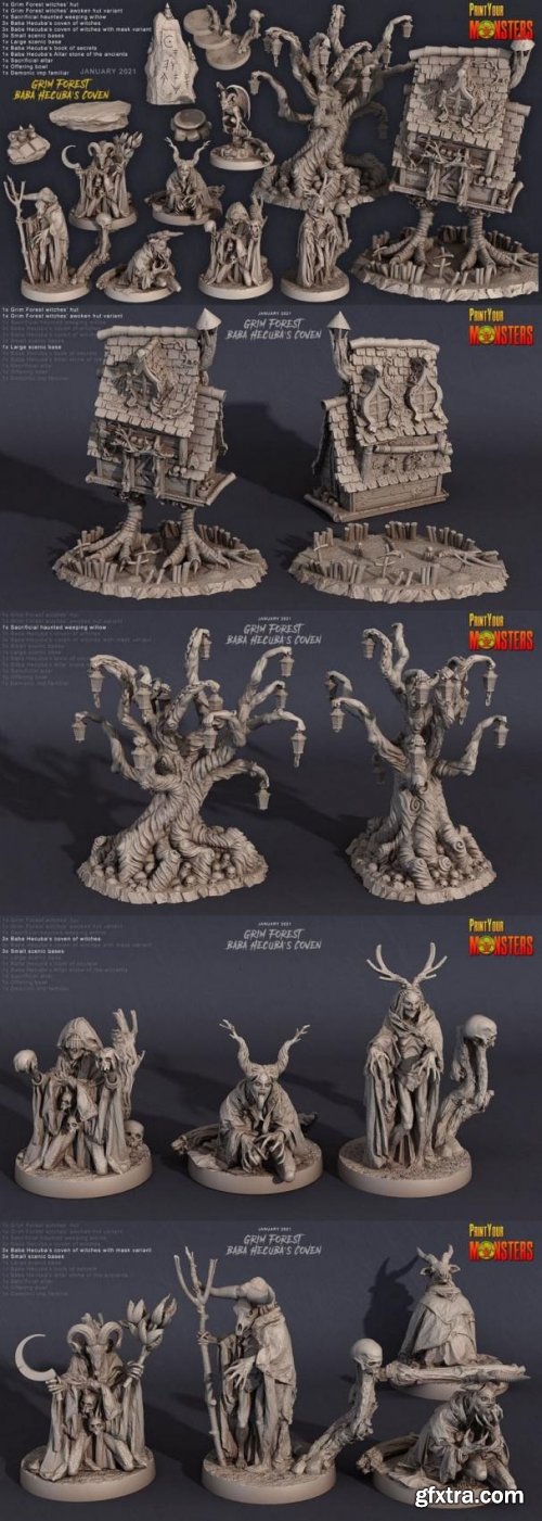 Grim Forest – Baba Hecuba’s Coven – 3D Print Model