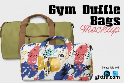 CreativeMarket - Gym duffle bags | Mockup 6093438