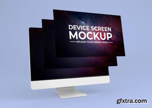 Modern monitor mockup
