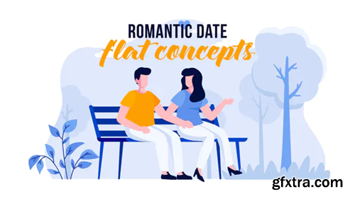 Videohive Romantic date - Flat Concept 31441200