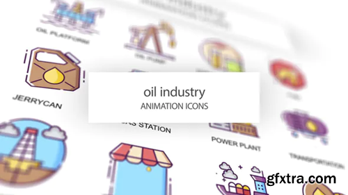 Videohive Oil industry - Animation Icons 31339556