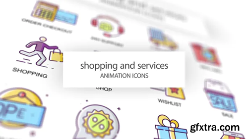 Videohive Shopping & Services - Animation Icons 31339571