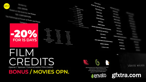 Videohive Film Credits And Movies Opener 23697835