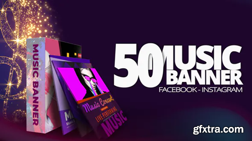 Videohive 50 Music Banners Ad 31880883