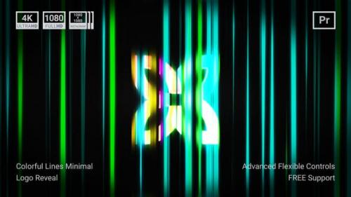 Videohive - Colorful Lines Minimal Logo Reveal - 31875796