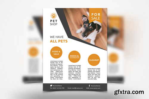 021 - Pet Shop Flyer Template