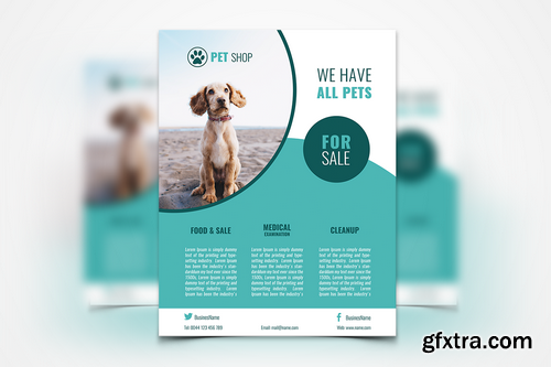 022 - Pet Shop Flyer Template