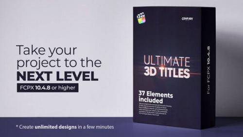 Videohive - Ultimate 3D Titles for FCPX - 31272557