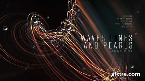 Videohive Abstract Titles | Wave Lines and Pearls 25798077